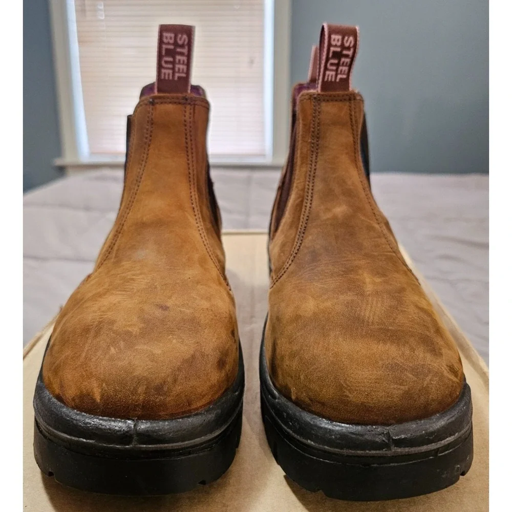 Steel Blue® (Women's 8) Hobart™ PR Met-Guard Pull-On Steel-Toe Work Boots - $220